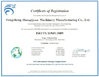 चीन Fengcheng Zhengquan Machinery Co., Ltd. प्रमाणपत्र